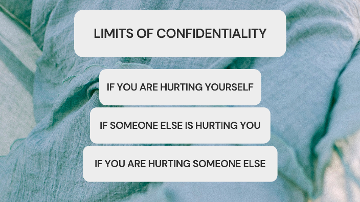 Limits of Confidentiality